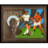 85812b/ N°586 B Football soccer munich 1974 dahomey OR Gold stamps ** MNH Non dentelé imperf
