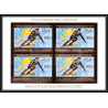 85831/ N°971 B Sarajevo SKI 1984 jeux olympiques olympic games Guinée guinea OR Gold bloc 4 ** MNH Non dentelé imperf
