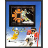 85904/ N°161 B ski slalom Sarajevo 1984 jeux olympiques (olympic games) tchad OR Gold ** MNH Non dentelé imperf