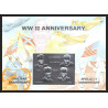 86202c Guyana Mi N°397/398 silver gold or argen apollo 11 espace space churchill kennedy armstrong lincoln 1994 numéroté