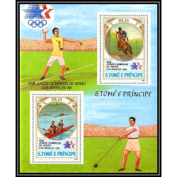 86217 sao tome s tome e principe 1983 Mi N°143/146 jeux olympiques olympic games1984 los angeles sajajevo ** MNH cote 65