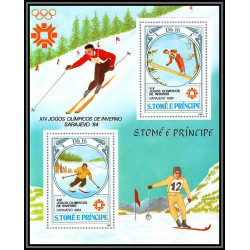 86217 sao tome s tome e principe 1983 Mi N°143/146 jeux olympiques olympic games1984 los angeles sajajevo ** MNH cote 65