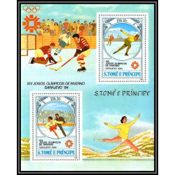 86217 sao tome s tome e principe 1983 Mi N°143/146 jeux olympiques olympic games1984 los angeles sajajevo ** MNH cote 65