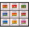 86223 Mi N°420/428 Football soccer munich wold cup 1974 deluxe miniature sheets ** MNH khmère Cambodia cambodge
