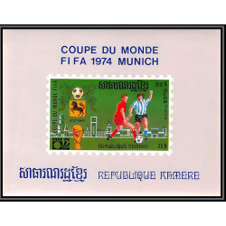 86223 Mi N°420/428 Football soccer munich wold cup 1974 deluxe miniature sheets ** MNH khmère Cambodia cambodge
