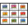 86224 Mi N°420/428 Football soccer munich wold cup 1974 deluxe miniature sheets ** MNH khmère Cambodia cambodge