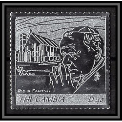 86251 Gambie gambia - Mi N°5559 pape jean paul 2 religion Christianism christianisme silver argent ** MNH pope 2005 
