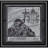 86256d Gambie gambia - Mi N°5566 pape jean paul 2 religion Christianism christianisme silver argent ** MNH pope 2005 