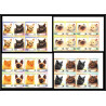 86423c nanumea tuvalu mi 47/52 B chat cat cats chats ** MNH 1985 siamese turkish himalayan Non dentelé imperf bloc de 4