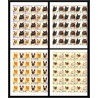 86423d nanumea tuvalu mi 47/52 B chat cat cats chats ** MNH 1985 siamese turkish himalayan Non dentelé imperf bloc de 15