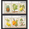 86425a sao tome mi 744/749 A fruits fruts 1981 ananas café cacao mangue fdc coffee mango pineapple ** MNH corner