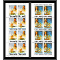 86429 N°786/791 A 1982 colombo colomb colombus navigateurs ships bateaux Sao Tome e Principe feuille sheet ** MNH