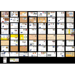 95942 - lot +/- 60 courriers lettres enveloppes de l'année 2000/2021 divers top affranchissements allemagne germany