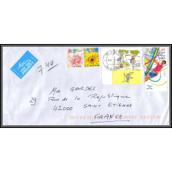 95953- lot de 4 lettres covers enveloppes de l'année 2000/2021 affranchissements israel
