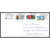 96003 allemagne germany lettre cover bel affranchissement snoopy peanuts 2019 pour st etienne loire