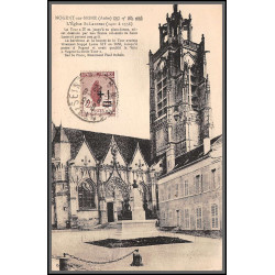 96131 N°162 nogent sur seine 1923 eglise st laurent church orphelins de guerre seul sur carte postale postcard France