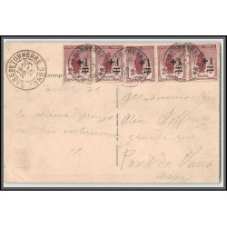 96134 N°162 bande x 5 gare de tonnerre 1923 yonne orphelins de guerre carte postale postcard France