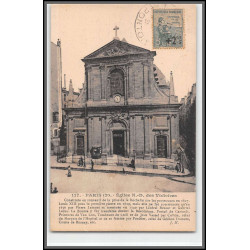 96143 N°163 pontoise 1929 orphelins de guerre seul sur carte postale paris eglise des victoires postcard France