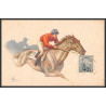 96150 N°163 Tamatave madagascar orphelins de guerre seul sur carte postale illustrateur hippisme horse postcard France