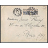 96162 N°165 paire montpellier herault 1930 paris orphelins de guerre lettre cover France