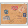 96165 N°166 recommandé paris 1935 st thibault cher caisse ammortissement orphelins de guerre lettre cover France
