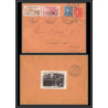 96173 N°167/168 nice 1928 luceerne suisse vignette touquet paris plage orphelins de guerre lettre cover France