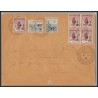 96177 N°162 163 164 bloc 4 marseille congrès philatélique orphelins de guerre lettre cover France