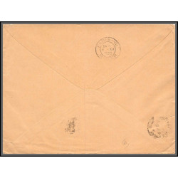 96179 N°165 167 bod de feuille avec repère paris 1933 orphelins de guerre lettre cover France