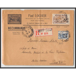 96192 N°165 167 recommandé nice 1923 pour paris orphelins de guerre lettre cover France
