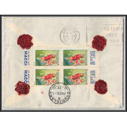 96193 N°229 291 292 293 quimperlé par avion paris bale courtenay suisse 1933 vignette bloc tuberculose orphelins france