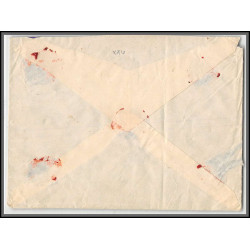 96201 N°232 219 x 4 pasteur chargé vouziers 1927 Le Chesne Ardennes orphelins de guerre lettre cover France