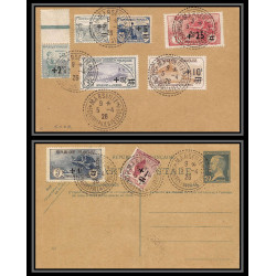 96222 N°162/169 série complète orphelins de guerre entier stationery PAS C1 date 543 France cad marseille congrès 1926