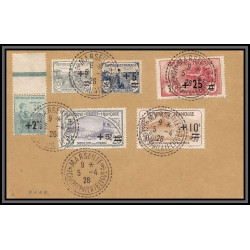 96222 N°162/169 série complète orphelins de guerre entier stationery PAS C1 date 543 France cad marseille congrès 1926
