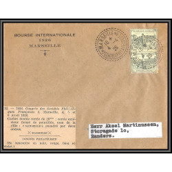 96224 N°150 paire orphelins de guerre France cad marseille congrès 1926 daguin lettre cover France