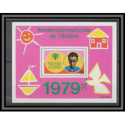 Congo 480 Bloc 21 enfance MNH **