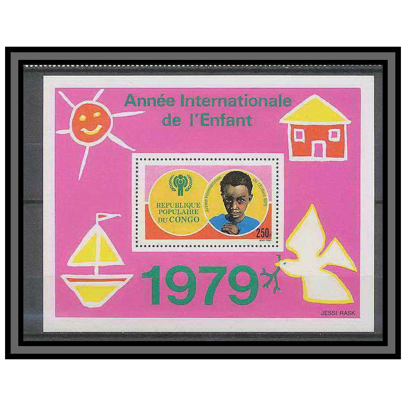 Congo 480 Bloc 21 enfance MNH **