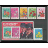 Gabon (gabonaise) 002 - N° 112 /117 + Bloc 18 fleurs (fleur flowers) Orville and Wibur wright