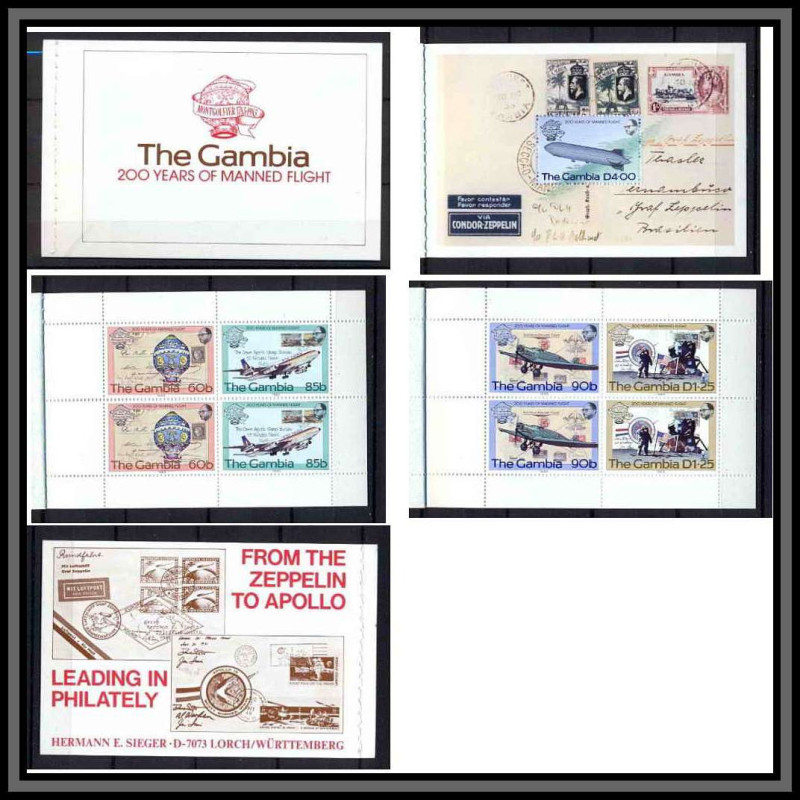 Gambie (gambia) 1983 - 200 Years of Manned Flight (Booklet / Carnet) 
