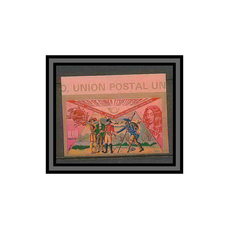 Guinée équatoriale guinea 057b UPU claudius von thurn und taxis Non dentelé imperf MNH **