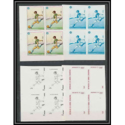 Guinée équatoriale guinea 317a N°110 Jeux olympiques olympic games Essai proof Non dentelé imperf Football Soccer MNH **