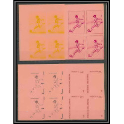 Guinée équatoriale guinea 324a N°110 Jeux olympiques olympic games Essai proof Non dentelé imperf Football Soccer MNH **