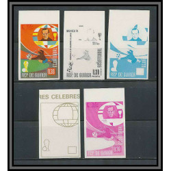 Guinée équatoriale guinea 397 N°307 Football Soccer Essai proof Non dentelé imperf orate zamora MNH **