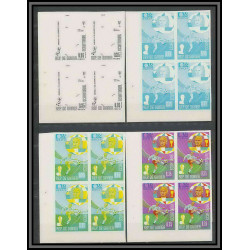 Guinée équatoriale guinea 405b N°307/315 Football Soccer Essai proof Non dentelé imperf orate Complet MNH **