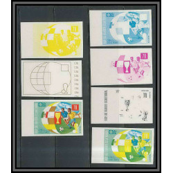 Guinée équatoriale guinea 414 N°283 Football Soccer Essai proof Non dentelé imperf orate mexico 1970. MNH **