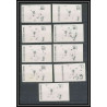 Guinée équatoriale guinea 414D N°275/283 Football Soccer Essai proof Non dentelé imperf orate Complet MNH **