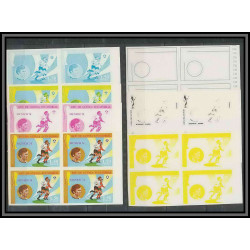 Guinée équatoriale guinea 415a N°371 Football Soccer Essai proof Non dentelé imperf orate beckenbauer. MNH **