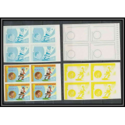 Guinée équatoriale guinea 415a N°371 Football Soccer Essai proof Non dentelé imperf orate beckenbauer. MNH **