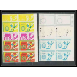 Guinée équatoriale guinea 416a N°372 Football Soccer Essai proof Non dentelé imperf orate riva. MNH **
