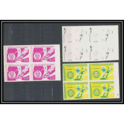 Guinée équatoriale guinea 416a N°372 Football Soccer Essai proof Non dentelé imperf orate riva. MNH **