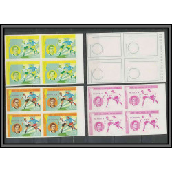 Guinée équatoriale guinea 419a N°375 Football Soccer Essai proof Non dentelé imperf orate muller. MNH **